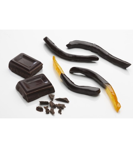 Piel de naranja con chocolate